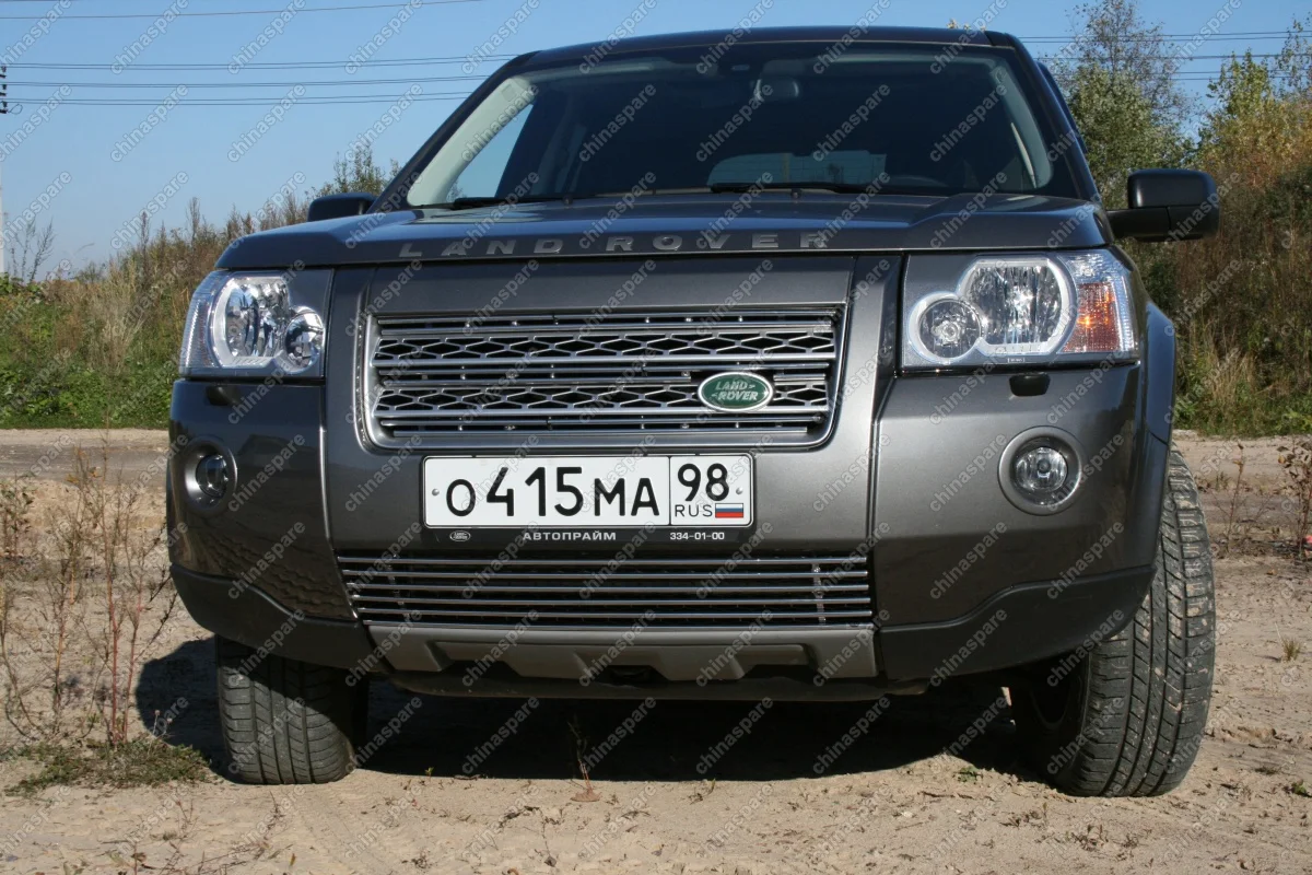 Декоративные элементы решётки радиатора d10(3 эл. из 2 труб.)Land Rover Freelander II 2007-2010 хром, LRFR.92.2173