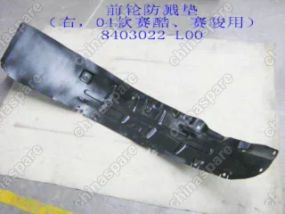 8403022L00 Front wheel splash guard rh Great Wall Pegasus