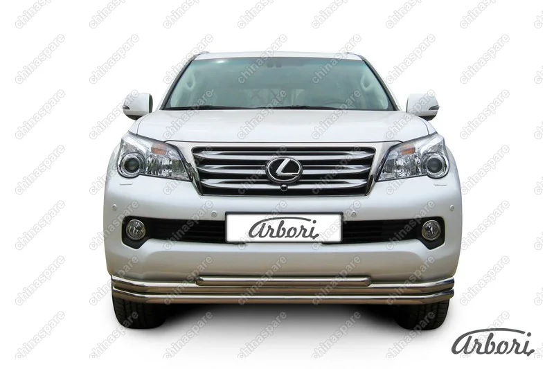 AFZDALGX011 Защита переднего бампера Arbori d57+d57+d42 тройная LEXUS GX-460 2010-2013