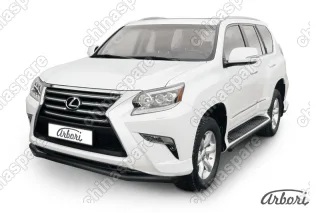 Защита переднего бампера d57 Arbori черн. для Lexus GX460 2013-нв