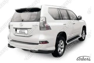 Уголки d76+d42 двойные Arbori черн. для Lexus GX460 2013-нв