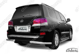 Уголки d76  Arbori нерж. сталь для Lexus LX570 2012-2015