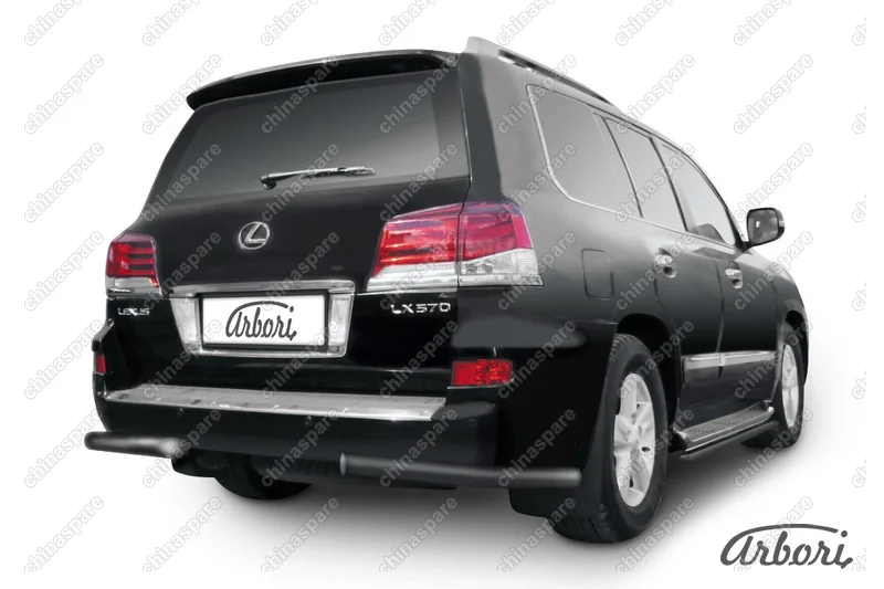 Уголки d76  Arbori черн. для Lexus LX570 2012-2015