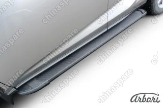 AFZDAALLNX01 Комплект алюминиевых порогов Arbori Optima Black 1700 для LEXUS NX 2014-2017