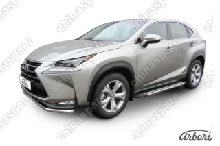 AFZDAALLNX03 Комплект алюминиевых порогов Arbori Luxe Black 1700 для LEXUS NX 2014-2017
