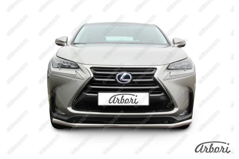 AFZDALNX03 Защита переднего бампера d57 Arbori нерж. сталь для LEXUS NX 2014-2017