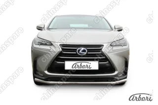 AFZDALNX03 Защита переднего бампера d57 Arbori нерж. сталь для LEXUS NX 2014-2017