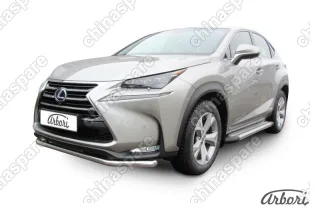 AFZDALNX03 Защита переднего бампера d57 Arbori нерж. сталь для LEXUS NX 2014-2017