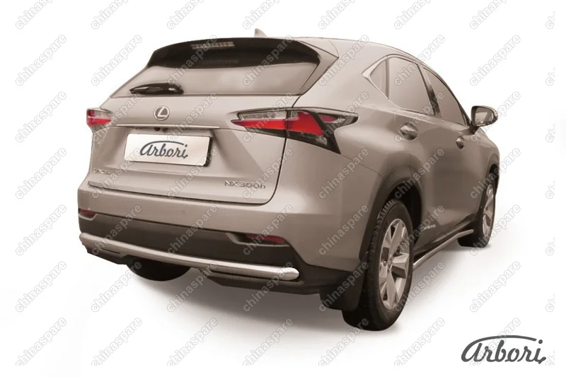 AFZDALNX12 Защита заднего бампера d57 Arbori нерж. сталь для LEXUS NX 2014-2017