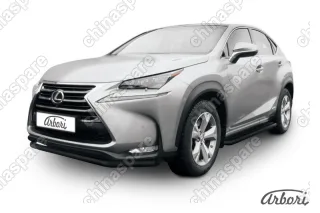 AFZDALNX03B Защита переднего бампера d57 Arbori черн. для LEXUS NX 2014-2017