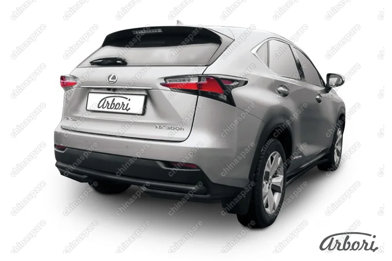 AFZDALNX12B Защита заднего бампера d57 Arbori черн. для LEXUS NX 2014-2017
