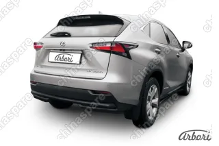 AFZDALNX12B Защита заднего бампера d57 Arbori черн. для LEXUS NX 2014-2017