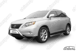 Кенгурятник d57 низкий "мини" Arbori нерж. сталь для Lexus RX350 2009-2012