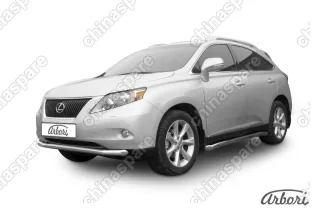 Защита переднего бампера d76 Arbori нерж. сталь для Lexus RX350 2009-2012