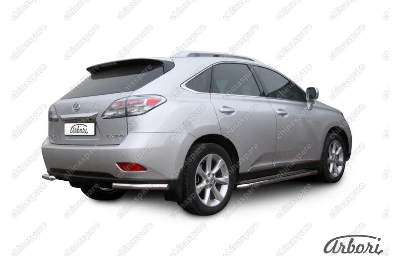 Уголки d57 Arbori нерж. сталь для Lexus RX350 2009-2012