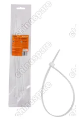 Стяжки (хомуты) кабельные 3,6*300 мм, пластиковые, белые, 10 шт.