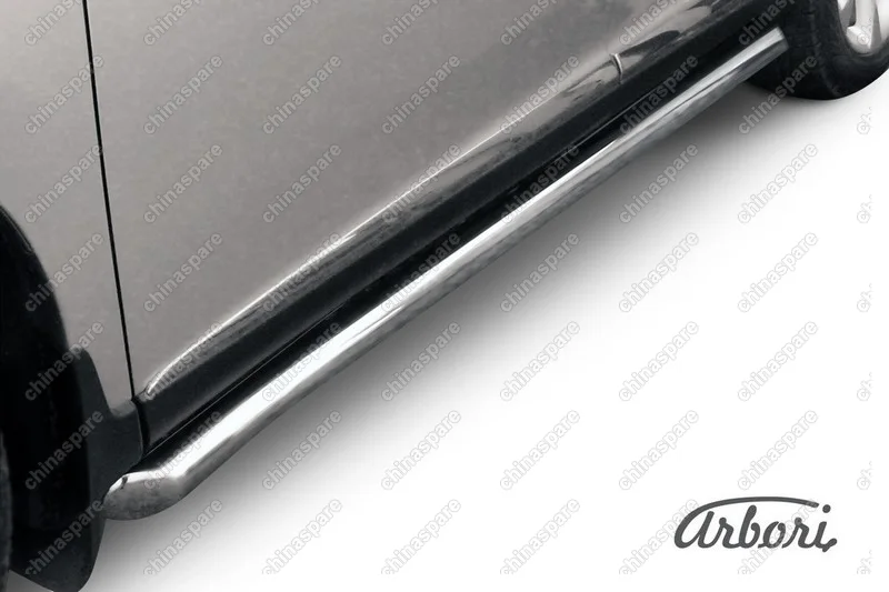 Защита порогов d76 труба с гибами Arbori нерж. сталь для Lexus RX350/RX-270 2012-2015