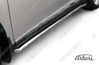 Защита порогов d57 труба с гибами Arbori нерж. сталь для Lexus RX350/RX-270 2012-2015
