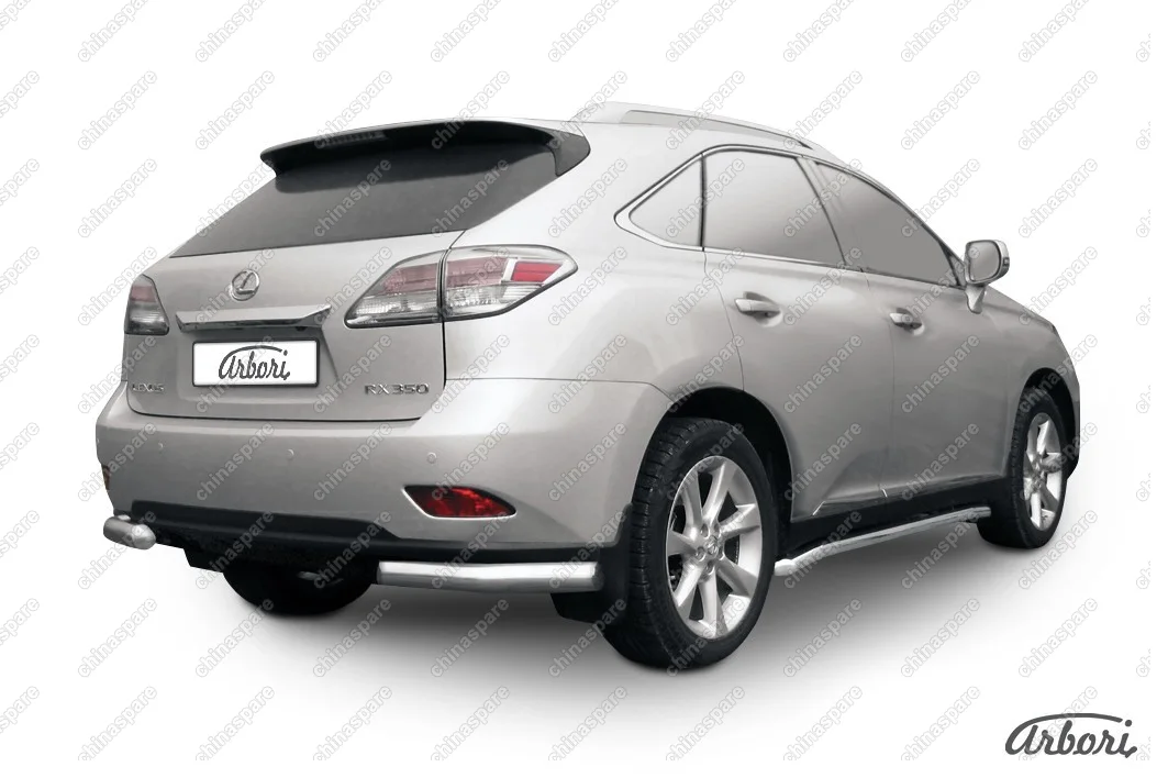 Уголки d76 Arbori нерж. сталь для Lexus RX350/RX-270 2012-2015