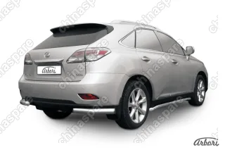 Уголки d76 Arbori нерж. сталь для Lexus RX350/RX-270 2012-2015