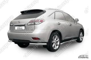Уголки d57 Arbori нерж. сталь для Lexus RX350/RX-270 2012-2015
