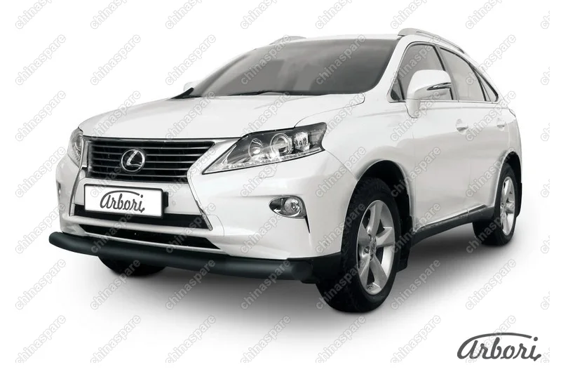 Защита переднего бампера d76 Arbori черн. для Lexus RX350/RX-270 2012-2015