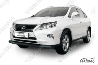 Защита переднего бампера d76 Arbori черн. для Lexus RX350/RX-270 2012-2015