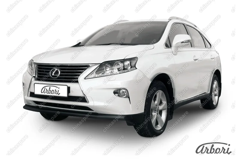 Защита переднего бампера d57 Arbori черн. для Lexus RX350/RX-270 2012-2015