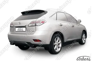 Защита заднего бампера d57 "скоба" Arbori черн. для Lexus RX350/RX-270 2012-2015