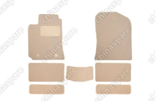 Коврики в салон Klever Premium LIFAN Solano II, 2016->, сед., 7 шт. (текстиль, бежевые)