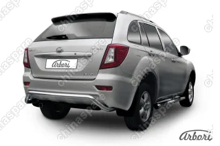 Защита заднего бампера D60  X60 2011  Arbori нерж. сталь для LIFAN X60 2015-нв