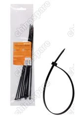 Стяжки (хомуты) кабельные 3,6*250 мм, пластиковые, черные, 10 шт.