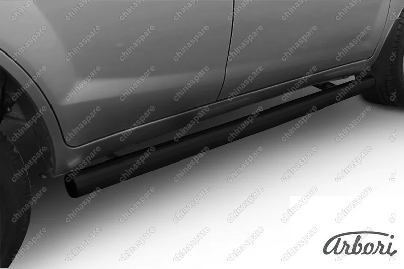 Защита порогов  d76 X60 2011  Arbori черн. для LIFAN X60 2015-нв