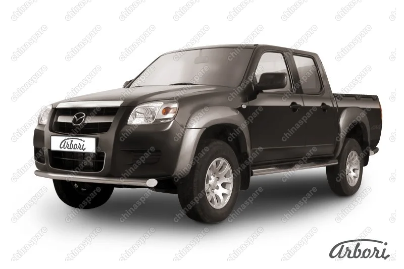 AFZDAMZB10 Защита переднего бампера d57 Arbori нерж. сталь для Mazda BT-50 2006-2011