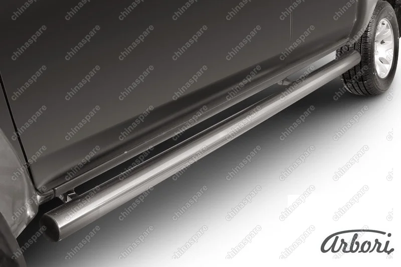 AFZDAMZB12 Защита порогов d76 труба Arbori нерж. сталь для Mazda BT-50 2006-2011