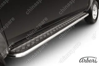 AFZDAMZB13 Защита порогов d57 с листом Arbori нерж. сталь для Mazda BT-50 2006-2011