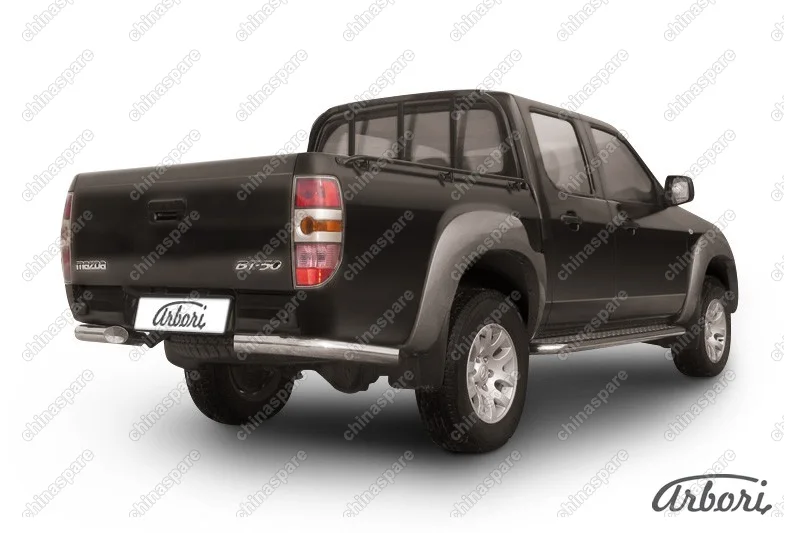 AFZDAMZB14 Защита заднего бампера d76 Arbori нерж. сталь для Mazda BT-50 2006-2011