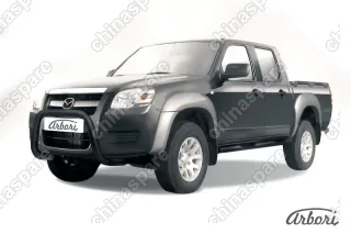AFZDAMZB03B Кенгурятник d76 низкий "мини" Arbori черн. для Mazda BT-50 2006-2011
