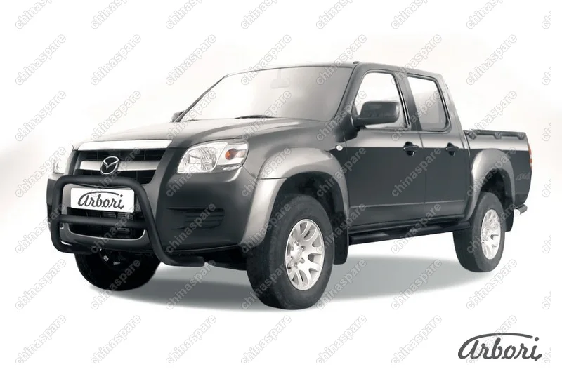 AFZDAMZB05B Кенгурятник d57 низкий  Arbori черн. для Mazda BT-50 2006-2011