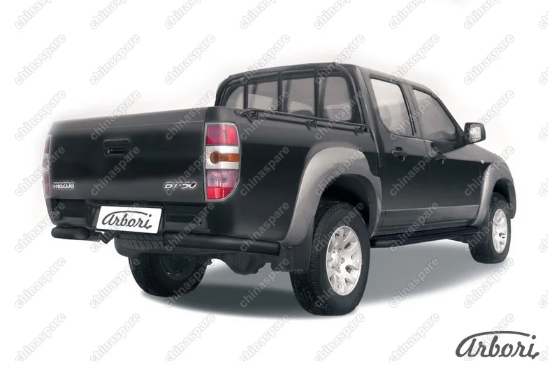 AFZDAMZB14B Защита заднего бампера d76 Arbori черн. для Mazda BT-50 2006-2011