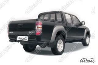 AFZDAMZB14B Защита заднего бампера d76 Arbori черн. для Mazda BT-50 2006-2011