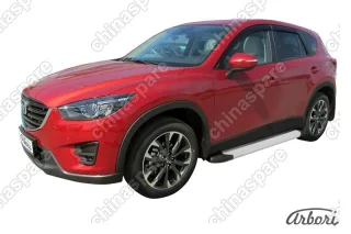 AFZDAALMZCX502 Комплект алюминиевых порогов Arbori Optima Silver 1700 для MAZDA CX-5 2015-2017