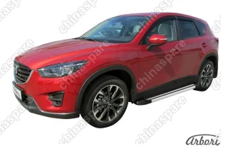 AFZDAALMZCX503 Комплект алюминиевых порогов Arbori Luxe Black 1700 для MAZDA CX-5 2015-2017
