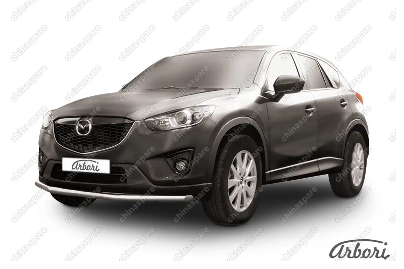 AFZDAMZCX502 Защита переднего бампера d57 Arbori нерж. сталь для MAZDA CX-5 2015-2017