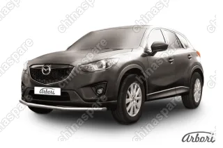 AFZDAMZCX502 Защита переднего бампера d57 Arbori нерж. сталь для MAZDA CX-5 2015-2017