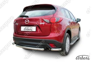AFZDAMZCX507 Защита заднего бампера d57  Arbori нерж. сталь для MAZDA CX-5 2015-2017