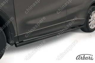AFZDAMZCX505B Защита порогов d57 труба Arbori черн. для MAZDA CX-5 2015-2017