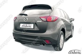 AFZDAMZCX507B Защита заднего бампера d57  Arbori черн. для MAZDA CX-5 2015-2017