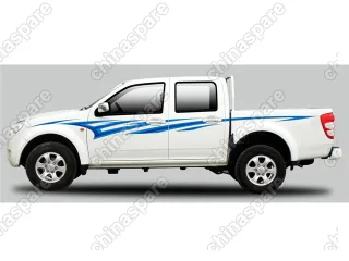 8200047P00 Decorate ribbon(blue leopard) Great Wall Wingle