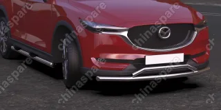 AFZDAMZCX17501 Защита переднего бампера d57+d32 двойная Arbori нерж. сталь для MAZDA CX-5 2017-нв